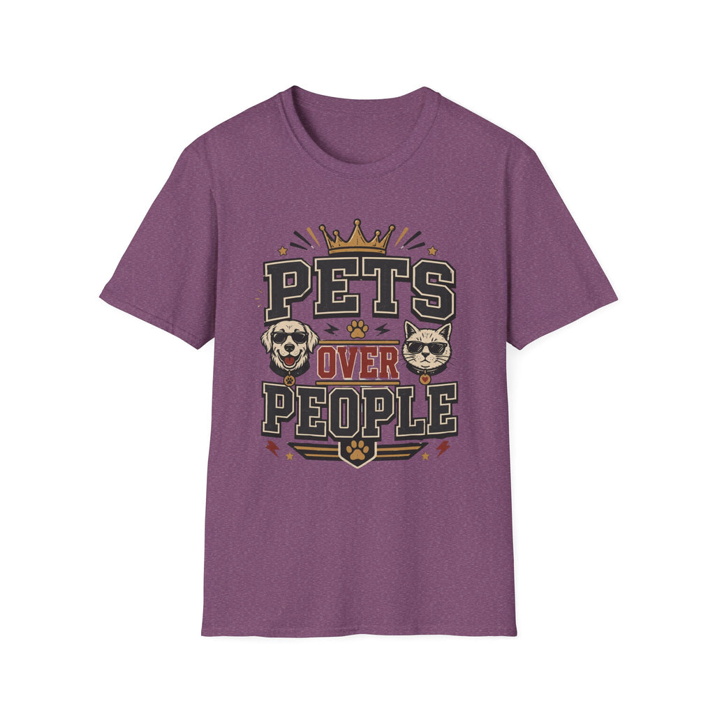 Pets Over People T-Shirt — Funny Dog & Cat Lover Tee