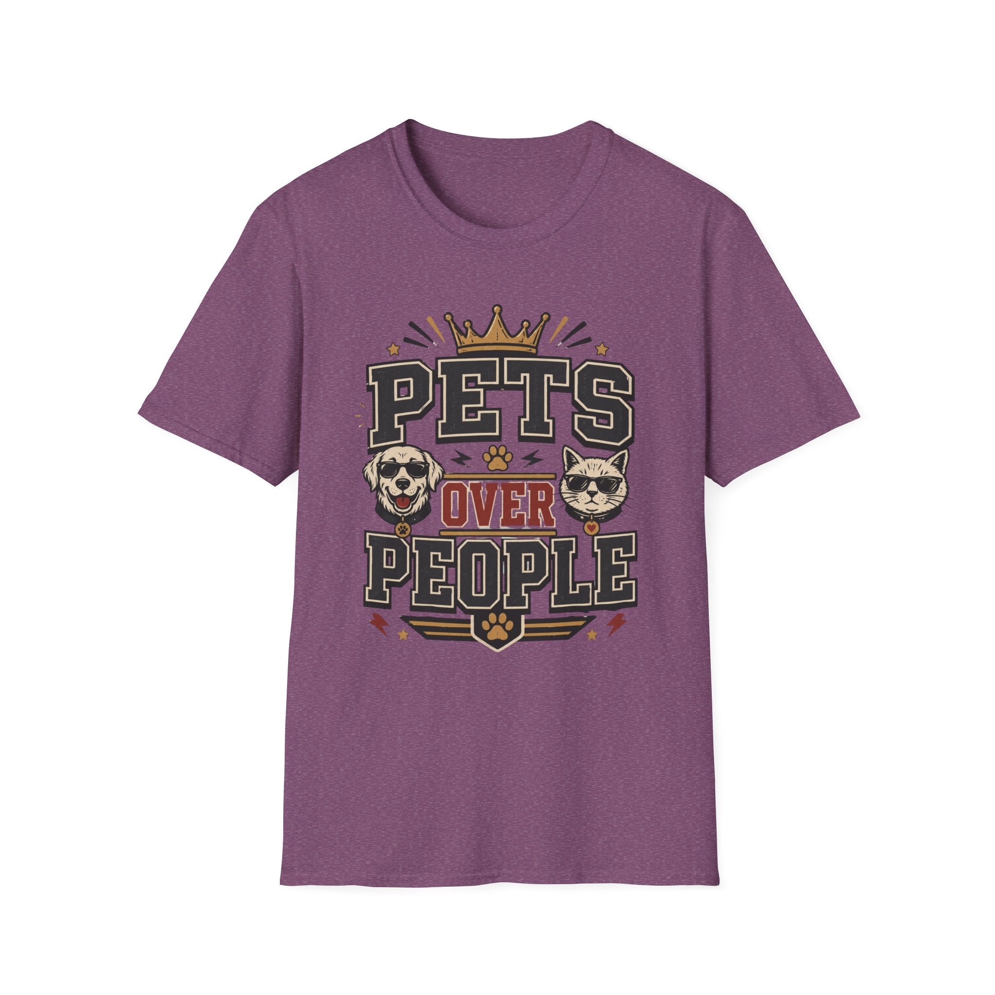 Pets Over People T-Shirt — Funny Dog & Cat Lover Tee