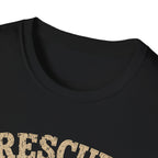 Rescue Dog Mom T-Shirt — "Professional Treat Dealer" Cute Rescue Puppy Tee