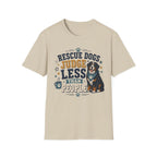 Rescue Dogs Judge Less Than People T-Shirt — Cute Bernese Mountain Dog Rescue Tee