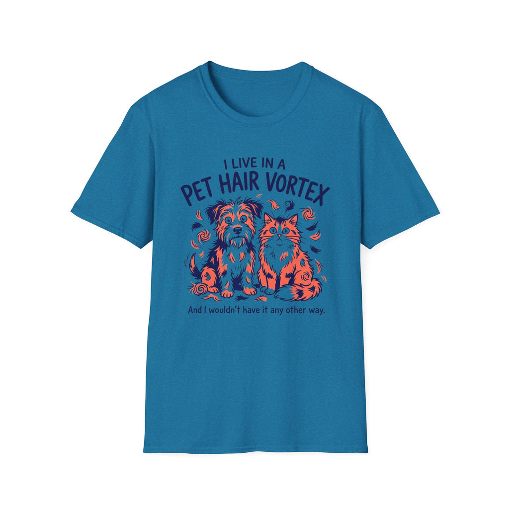 Pet Hair Vortex T-Shirt — Funny Dog & Cat Shedding Graphic Tee