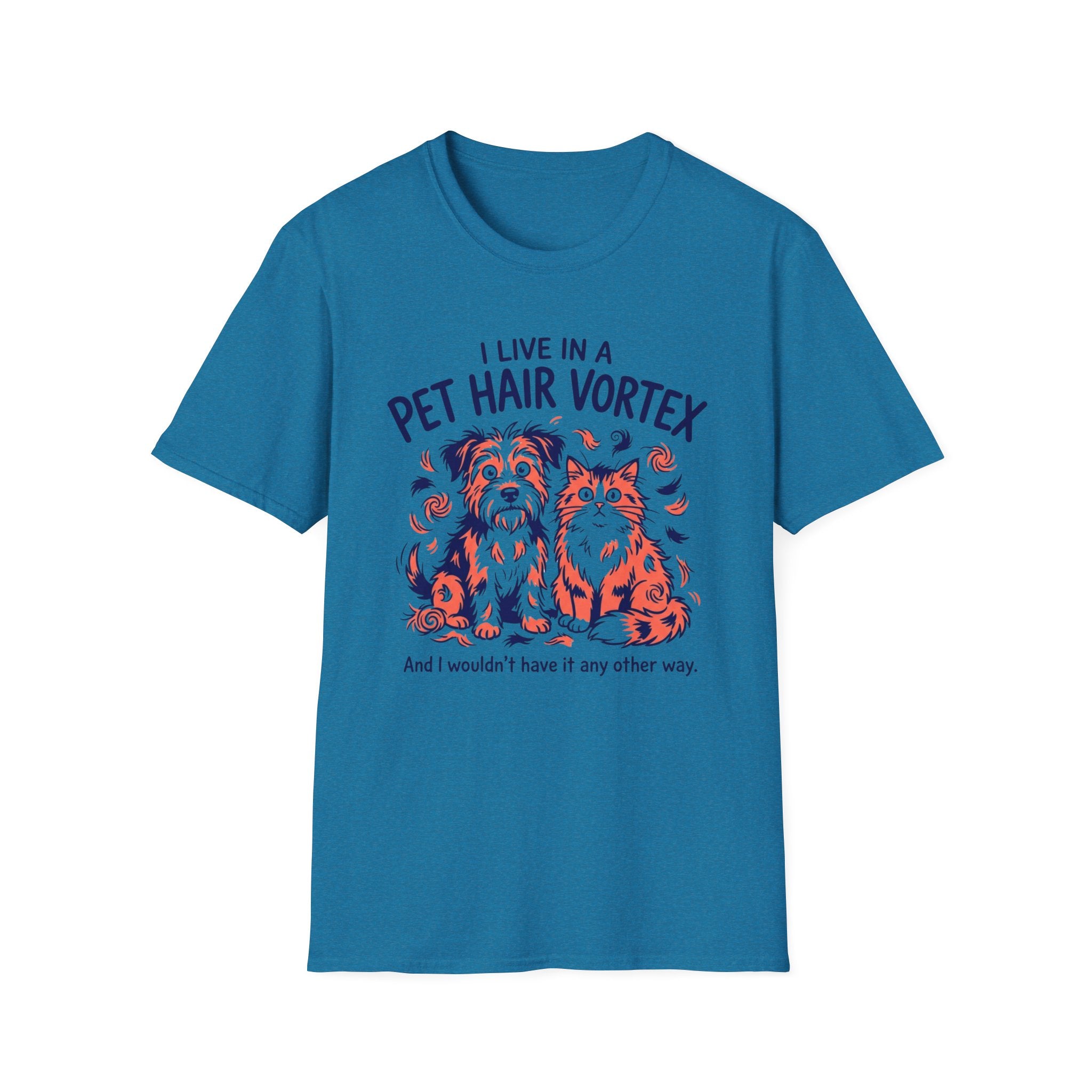 Pet Hair Vortex T-Shirt — Funny Dog & Cat Shedding Graphic Tee