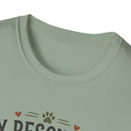 Rescue Dog T-Shirt — "My Rescue Dog Came With Emotional Baggage" Cute Adopted Pup Tee
