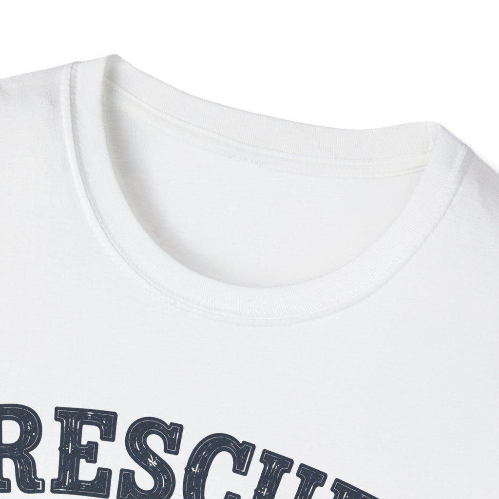 Rescue Dog Mom T-Shirt — "Professional Treat Dealer" Cute Rescue Puppy Tee