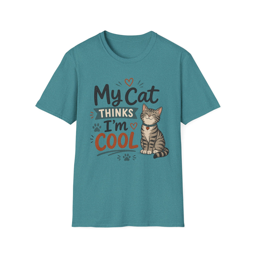 My Cat Thinks I’m Cool T-Shirt – Cute Cat Lover Graphic Tee