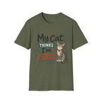 My Cat Thinks I’m Cool T-Shirt – Cute Cat Lover Graphic Tee