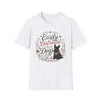 Easily Distracted By Dogs T-Shirt — Cute Scottish Terrier Floral Dog Lover Tee