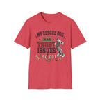 My Rescue Dog Has Trust Issues T-Shirt —Chinese Crested Rescue Dog Owner Tee