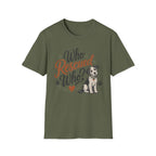 Who Rescued Who? Rescue Dog T-Shirt - Adopted Pet Lover Tee