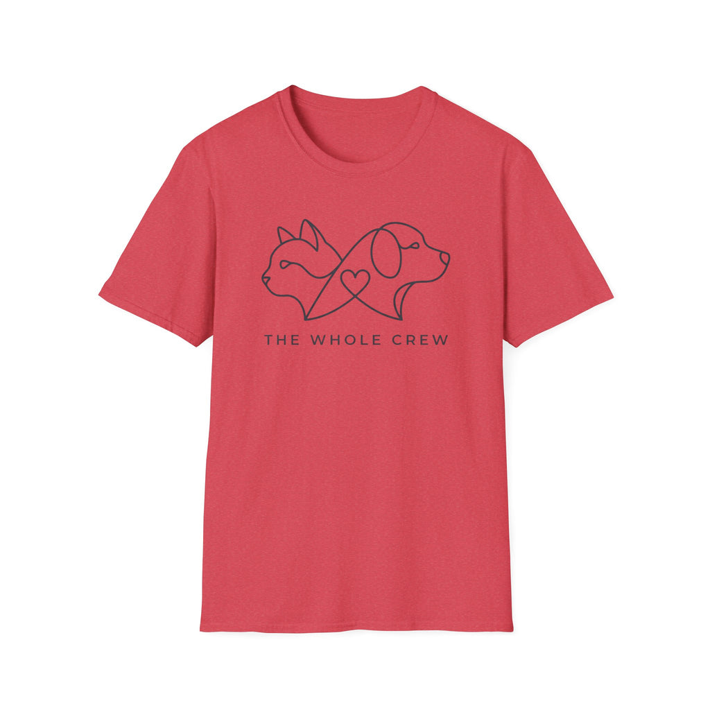 Dog & Cat Crew T‑Shirt — The Whole Crew Pet Lover Tee
