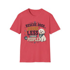 Rescue Dogs Judge Less Than People T-Shirt — Cute Shih Zhu Rescue Tee