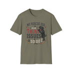 My Rescue Dog Has Trust Issues T-Shirt —Black Lab Rescue Dog Owner Tee