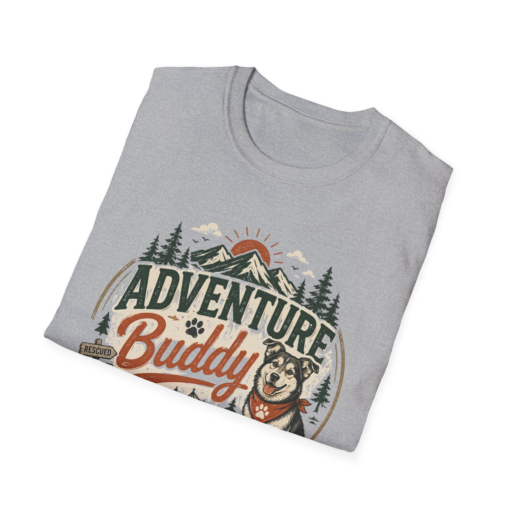 Adventure Buddy T-Shirt — Shelter Edition Dog Hiking Tee