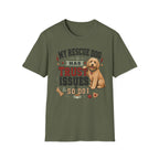 My Rescue Dog Has Trust Issues T-Shirt —Golden Doodle Rescue Dog Owner Tee
