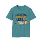 Rescue Dogs Judge Less Than People T-Shirt — Cute Cocker Spaniel Rescue Tee