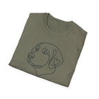 Labrador Line Art T-Shirt — "Loyal Companion"