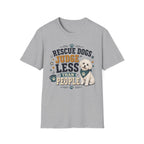 Rescue Dogs Judge Less Than People T-Shirt — Cute Shih Zhu Rescue Tee