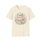 Easily Distracted By Dogs T-Shirt — Cute Corgi Floral Dog Lover Tee