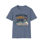 Rescue Dogs Judge Less Than People T-Shirt — Cute Rat Terrier Rescue Tee