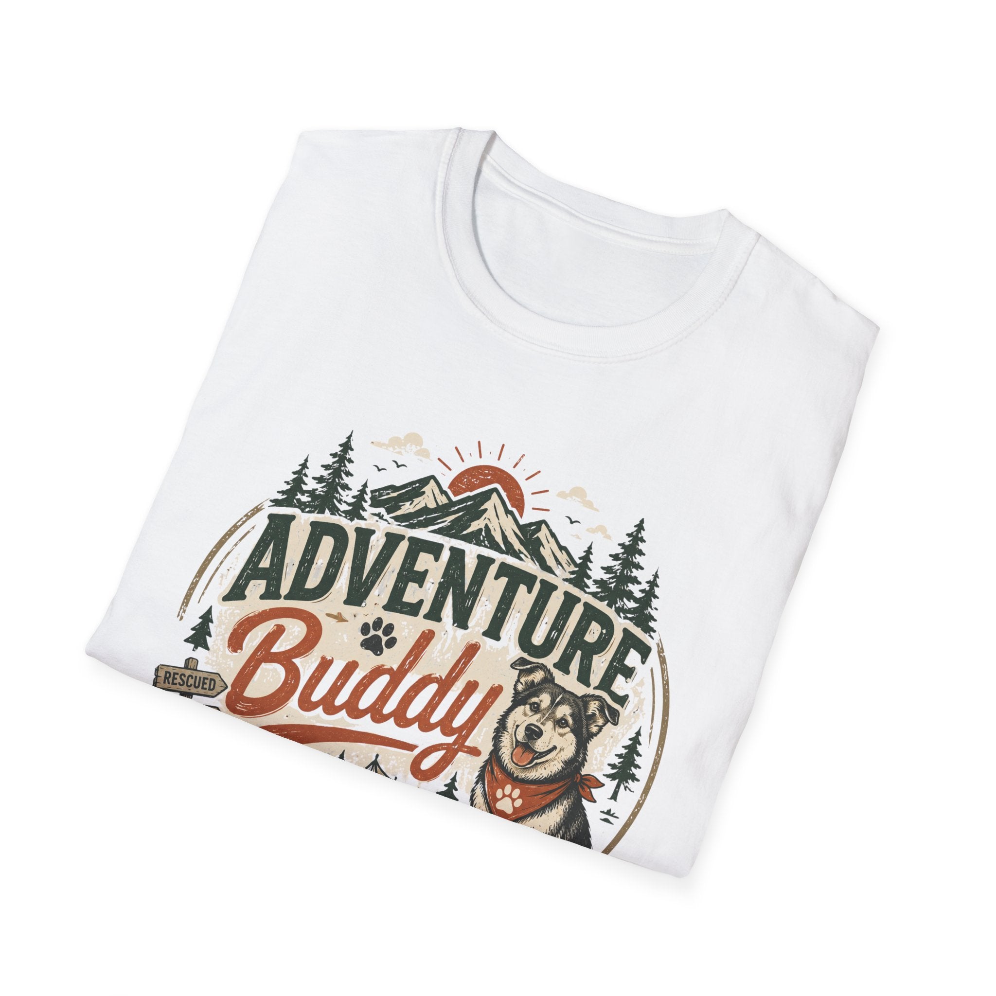 Adventure Buddy T-Shirt — Shelter Edition Dog Hiking Tee
