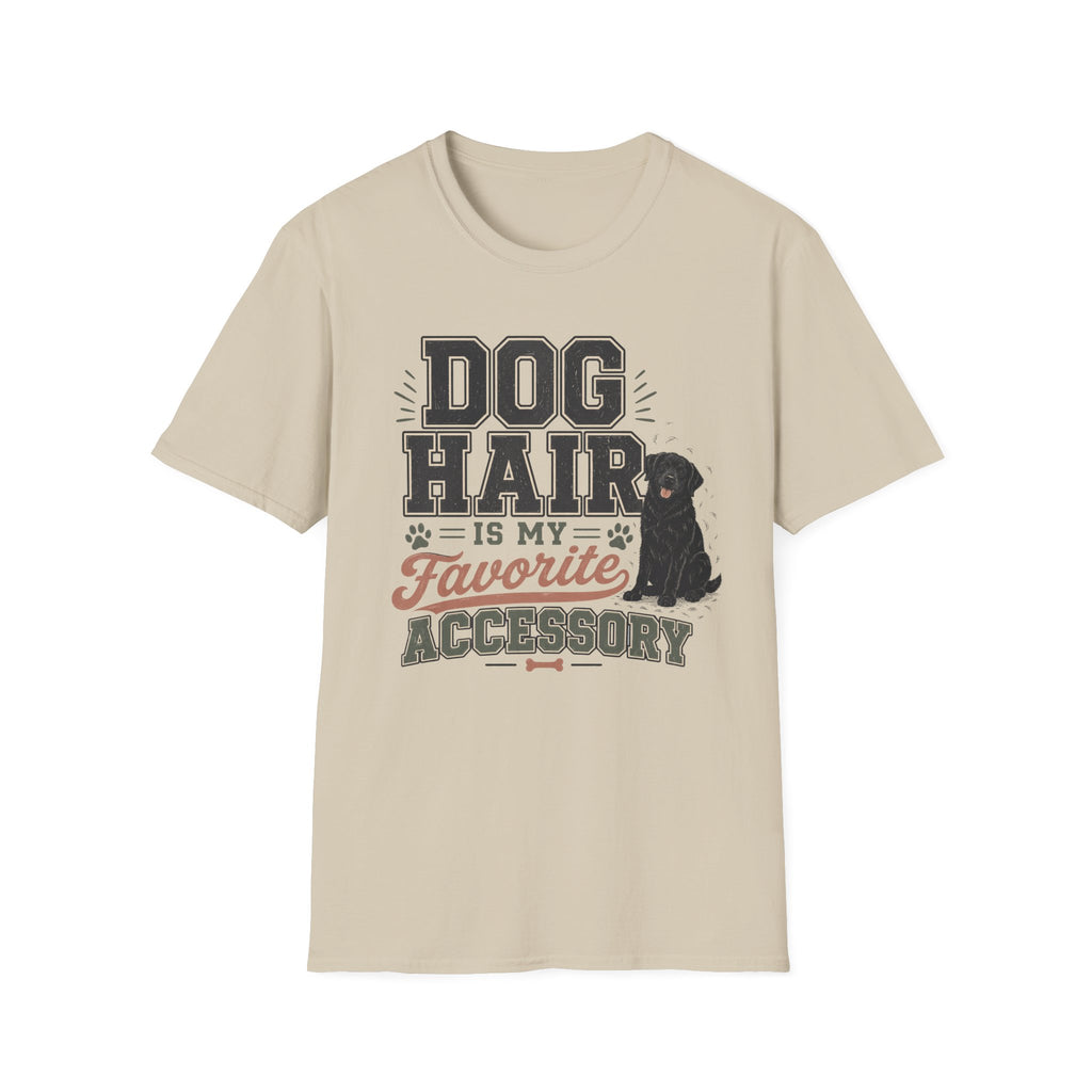 Dog Hair Is My Favorite Accessory T-Shirt — Black Lab Dog Lover Tee