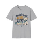 Rescue Dogs Judge Less Than People T-Shirt — Cute Westie Rescue Tee