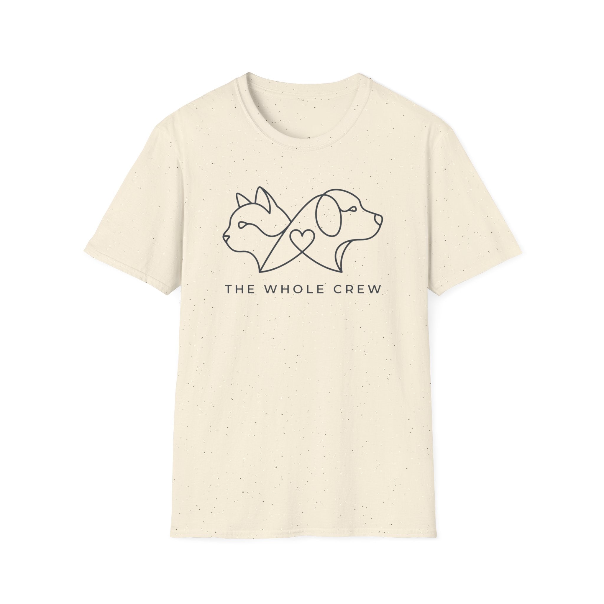 Dog & Cat Crew T‑Shirt — The Whole Crew Pet Lover Tee