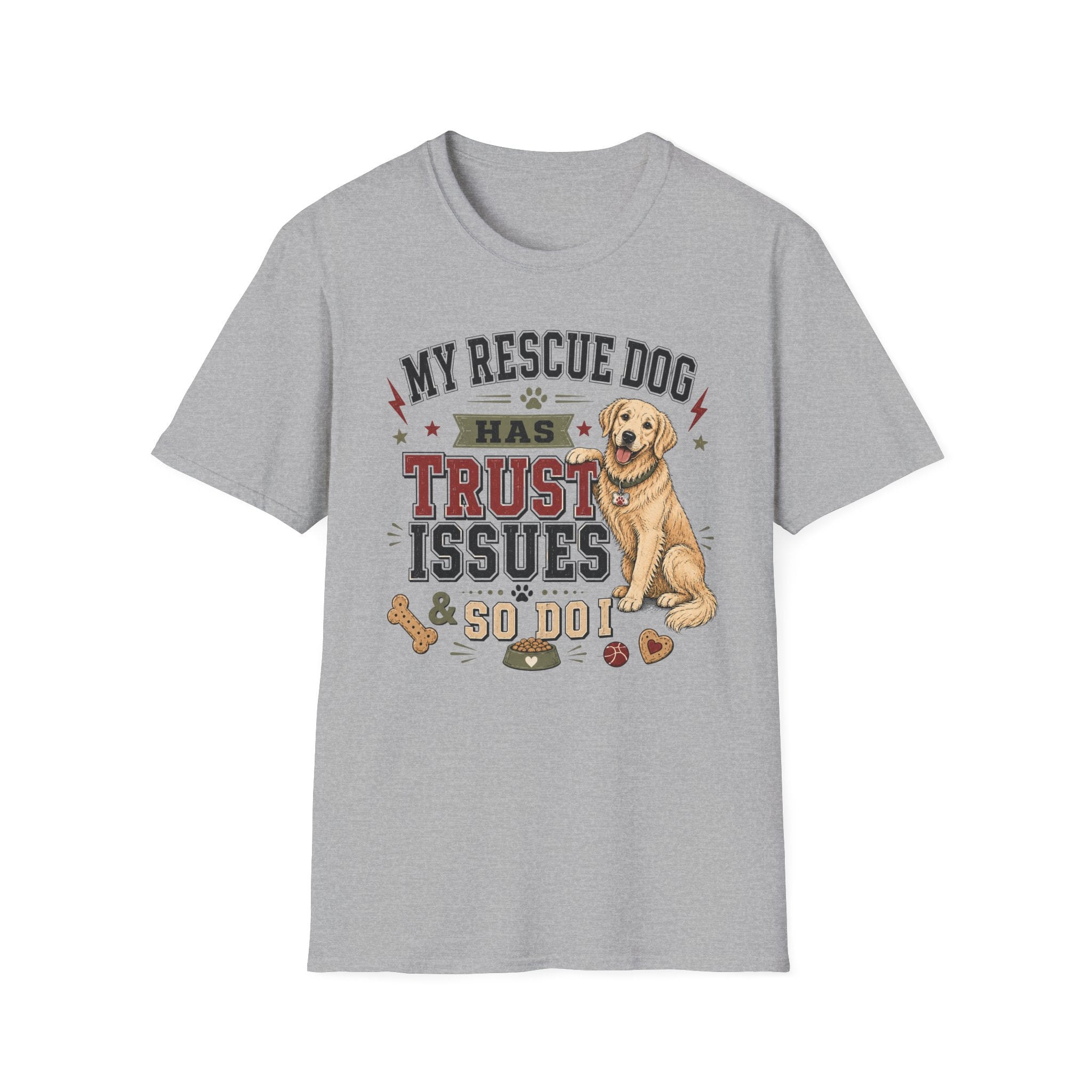 My Rescue Dog Has Trust Issues T-Shirt —Golden Retriever Rescue Dog Owner Tee