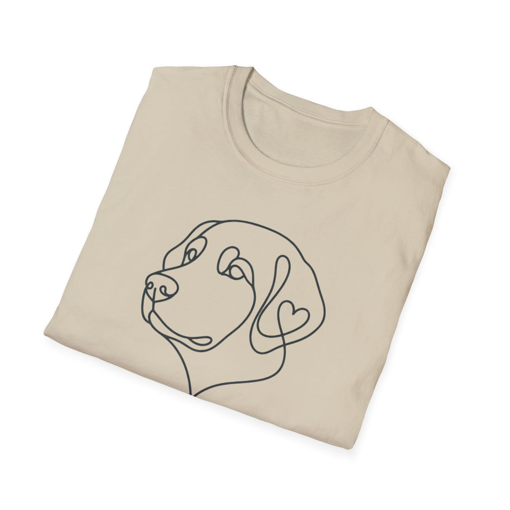 Labrador Line Art T-Shirt — "Loyal Companion"