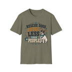Rescue Dogs Judge Less Than People T-Shirt — Cute Rat Terrier Rescue Tee