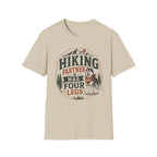Hiking Partner Has Four Legs T-Shirt — Dog Lover Outdoor Tee