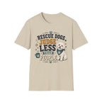Rescue Dogs Judge Less Than People T-Shirt — Cute Shih Zhu Rescue Tee