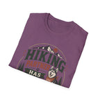 Hiking Partner Has Four Legs T-Shirt — Husky Dog Lover Outdoor Tee