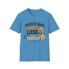 Rescue Dogs Judge Less Than People T-Shirt — Cute Cocker Spaniel Rescue Tee
