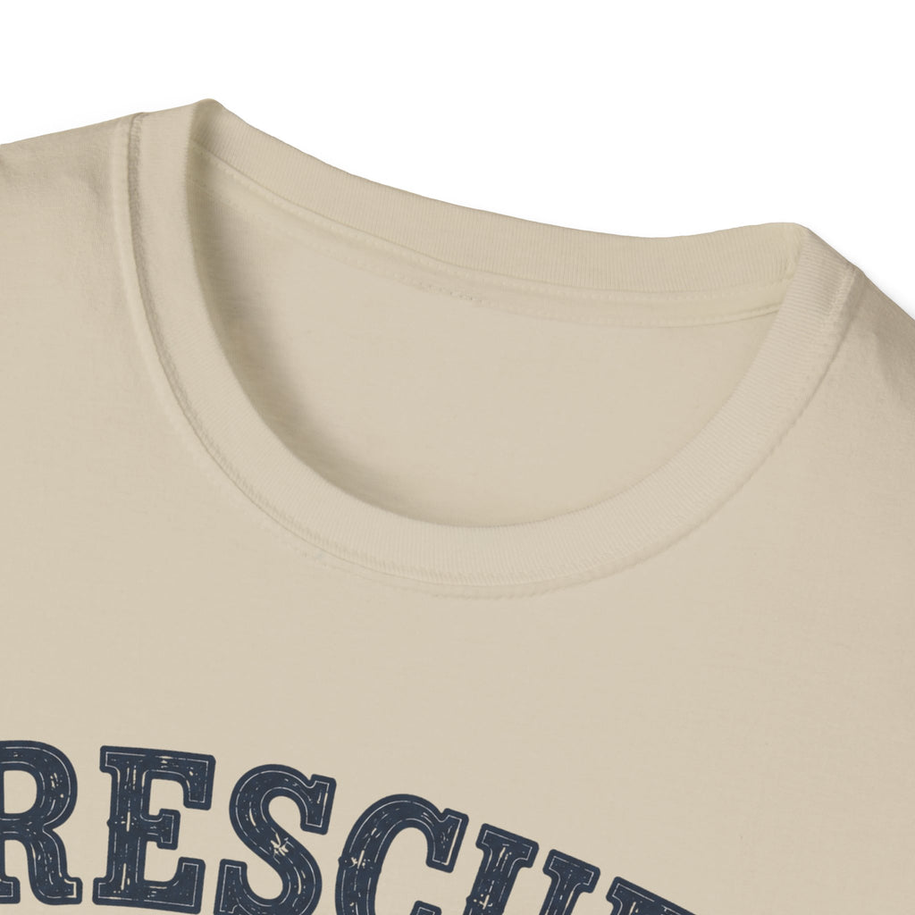 Rescue Dog Mom T-Shirt — "Professional Treat Dealer" Cute Rescue Puppy Tee