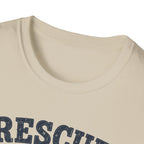 Rescue Dog Mom T-Shirt — "Professional Treat Dealer" Cute Rescue Puppy Tee