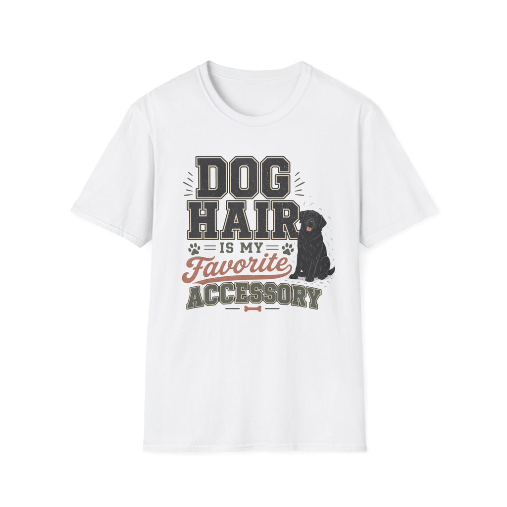 Dog Hair Is My Favorite Accessory T-Shirt — Black Lab Dog Lover Tee