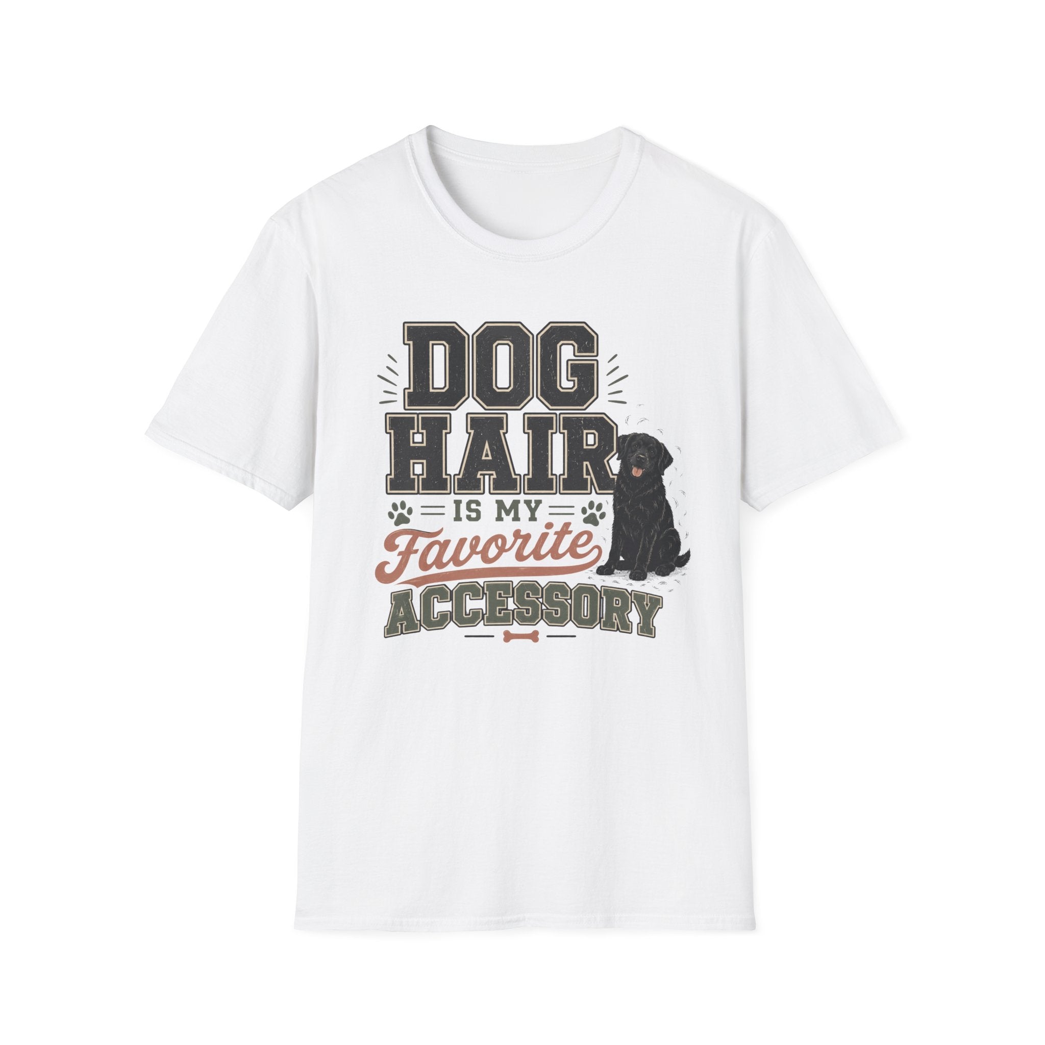 Dog Hair Is My Favorite Accessory T-Shirt — Black Lab Dog Lover Tee