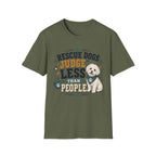 Rescue Dogs Judge Less Than People T-Shirt — Cute Shih Zhu Rescue Tee