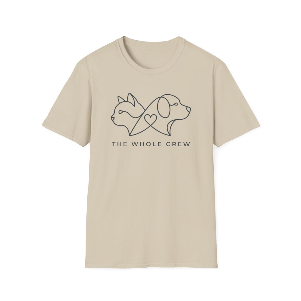 Dog & Cat Crew T‑Shirt — The Whole Crew Pet Lover Tee