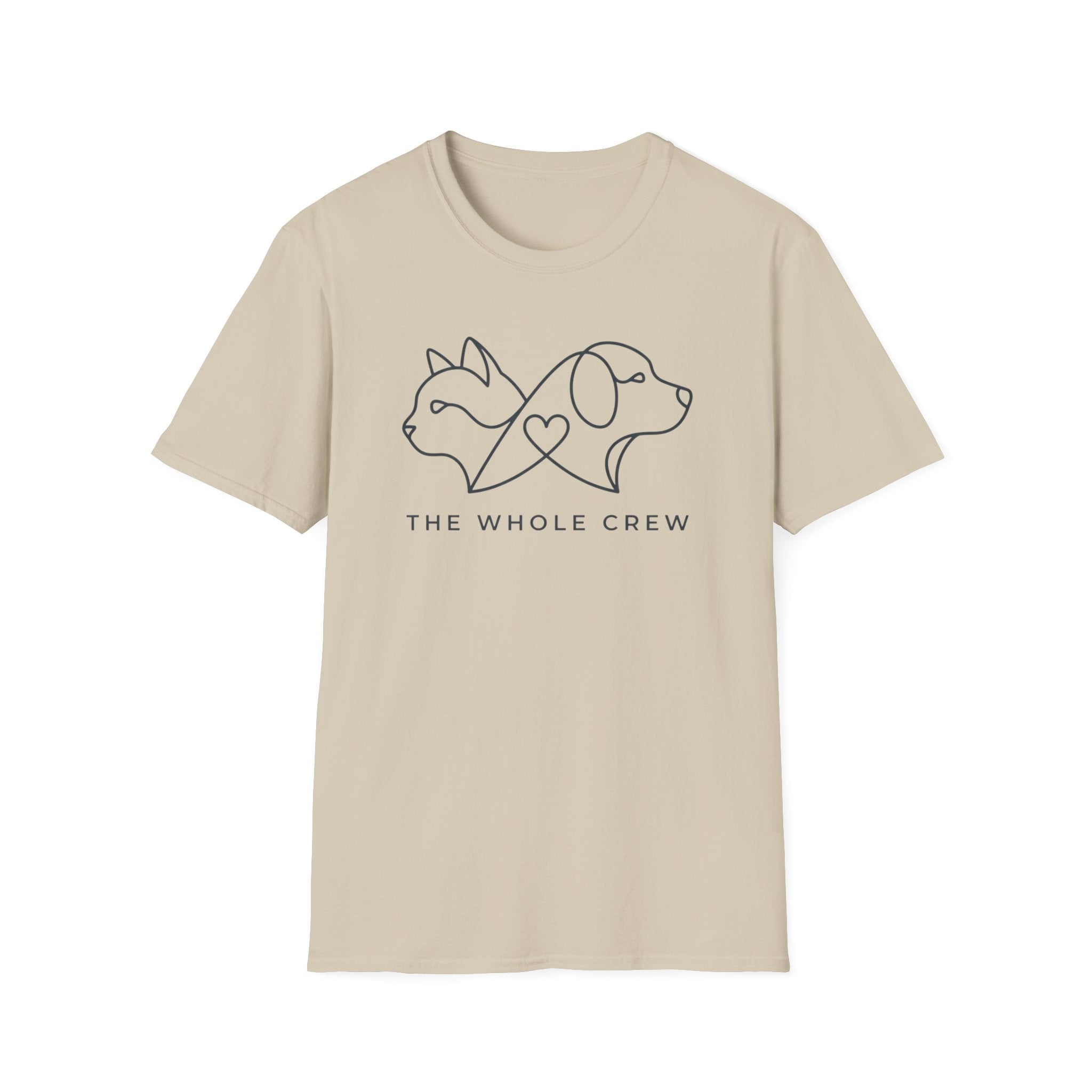 Dog & Cat Crew T‑Shirt — The Whole Crew Pet Lover Tee