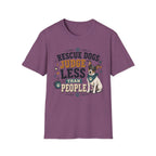 Rescue Dogs Judge Less Than People T-Shirt — Cute Rat Terrier Rescue Tee