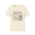 Rescued Is My Favorite Breed T-Shirt — Cute Rescue Dog Adoption Tee
