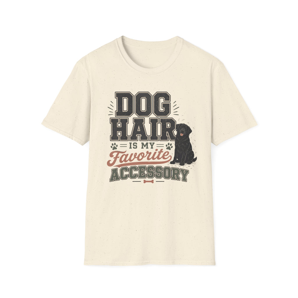 Dog Hair Is My Favorite Accessory T-Shirt — Black Lab Dog Lover Tee