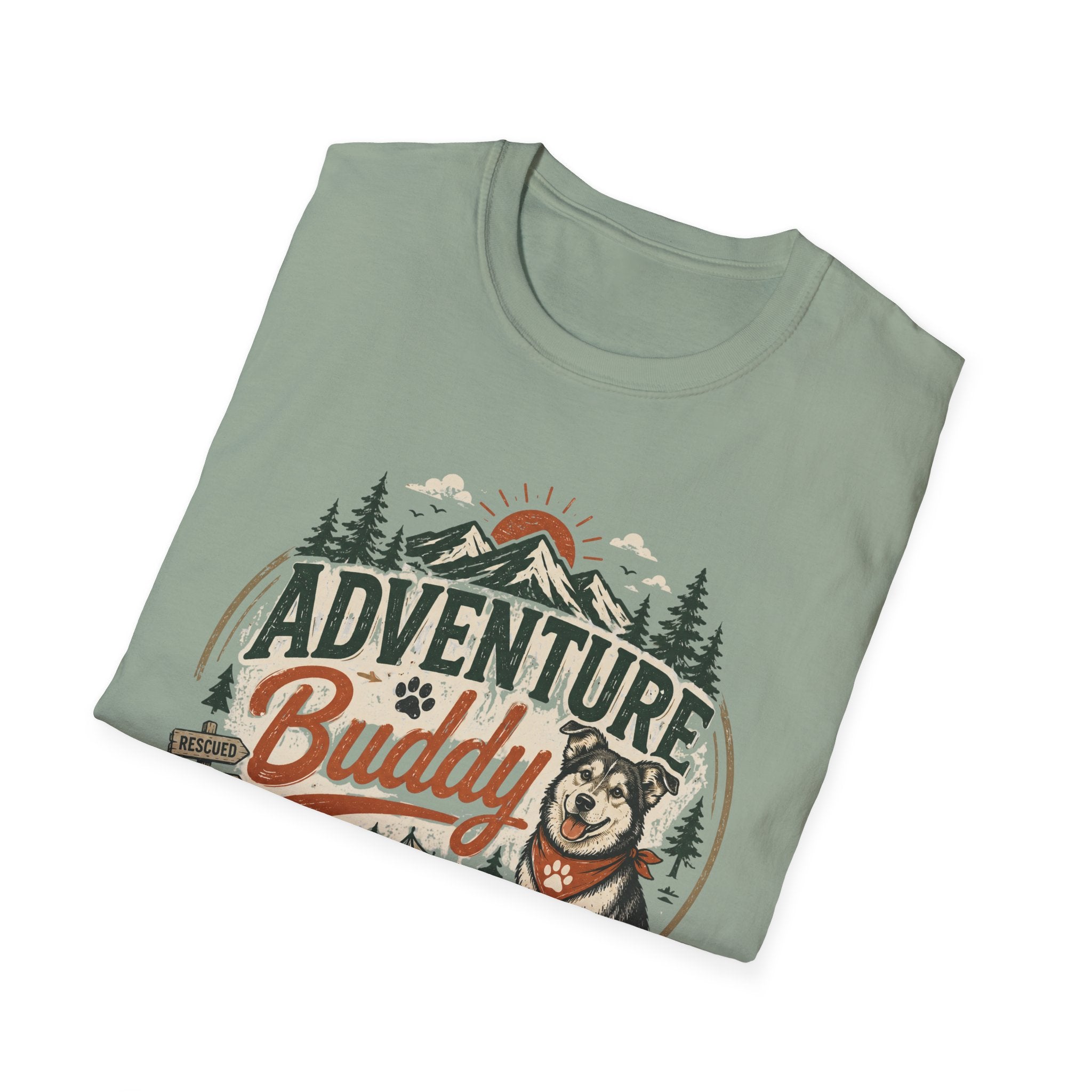 Adventure Buddy T-Shirt — Shelter Edition Dog Hiking Tee