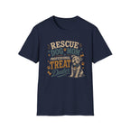 Rescue Dog Mom T-Shirt — "Professional Treat Dealer" Cute Rescue Puppy Tee