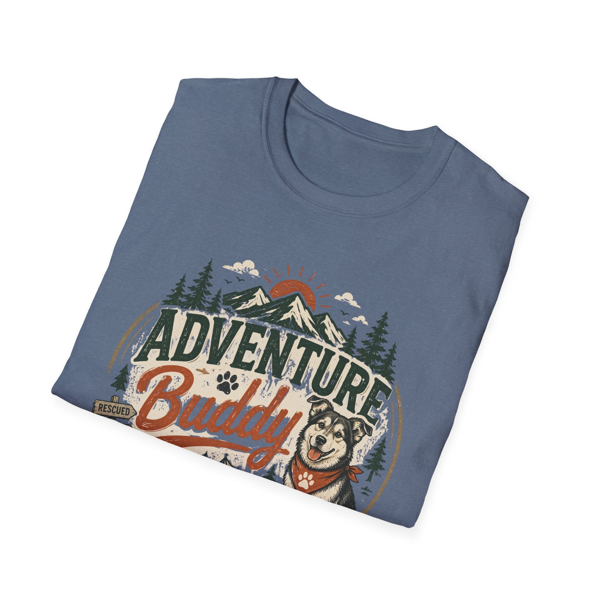Adventure Buddy T-Shirt — Shelter Edition Dog Hiking Tee