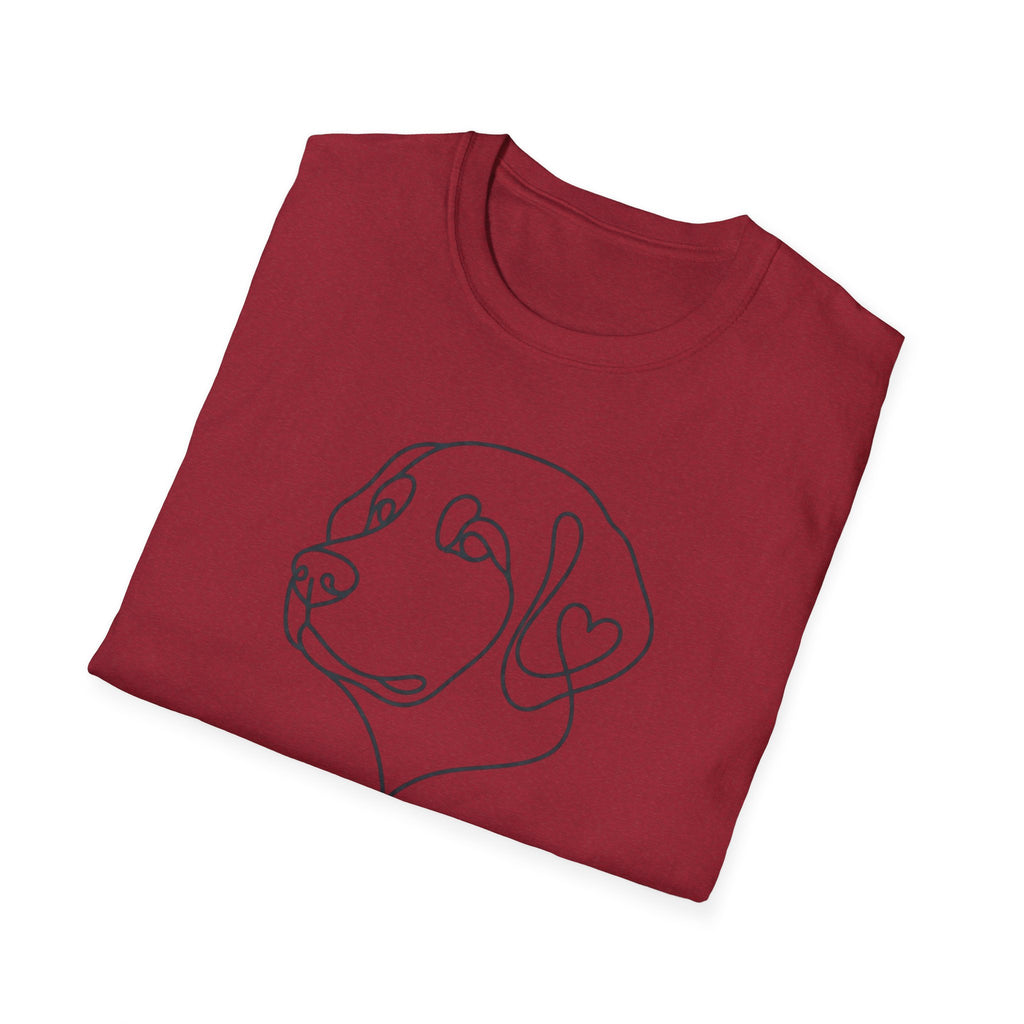 Labrador Line Art T-Shirt — "Loyal Companion"