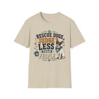 Rescue Dogs Judge Less Than People T-Shirt — Cute Rat Terrier Rescue Tee