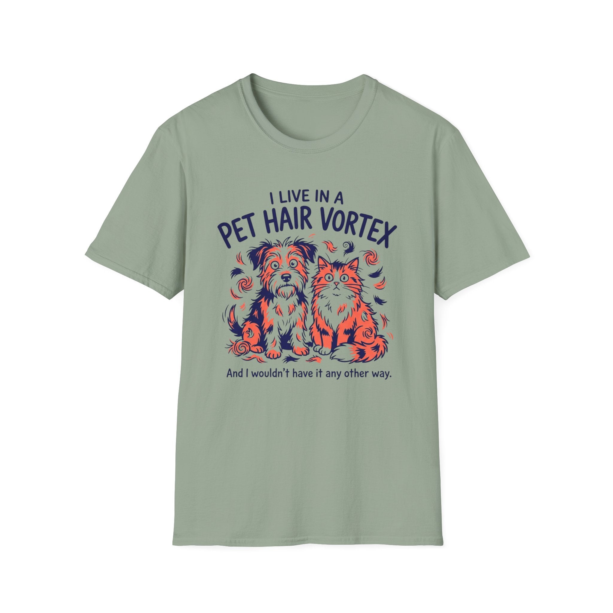 Pet Hair Vortex T-Shirt — Funny Dog & Cat Shedding Graphic Tee